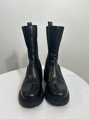 Steve Madden Blk Chunky Boots