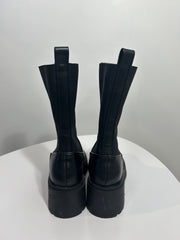 Steve Madden Blk Chunky Boots