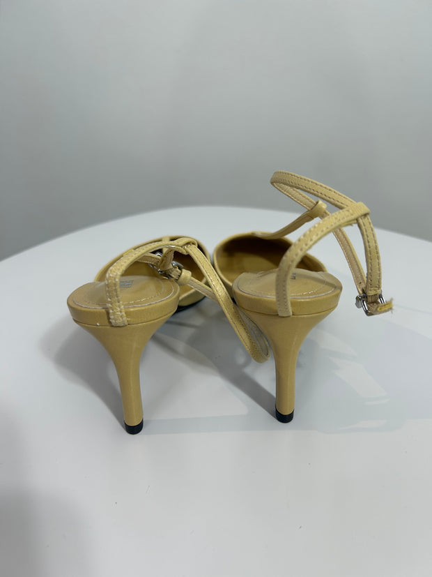 Zara Yellow Kitten Heels