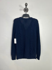 Tommy H. Navy Button-Up Knit