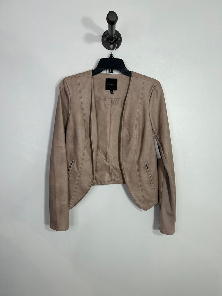 Dynamite Tan Leather Jacket