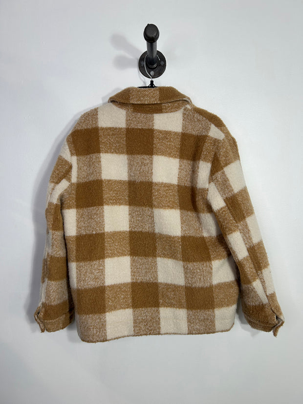 Grace&Mila Brn Plaid Shacket