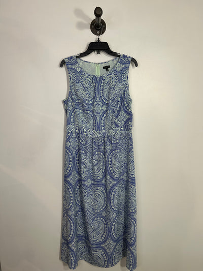 Talbots Blue Pattern Maxi Drs