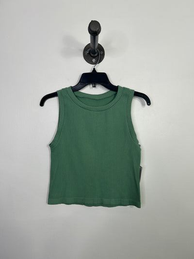 Stella Cruz Green Ribbed Tank