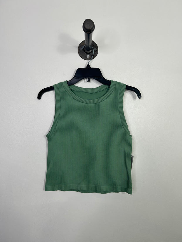 Stella Cruz Green Ribbed Tank