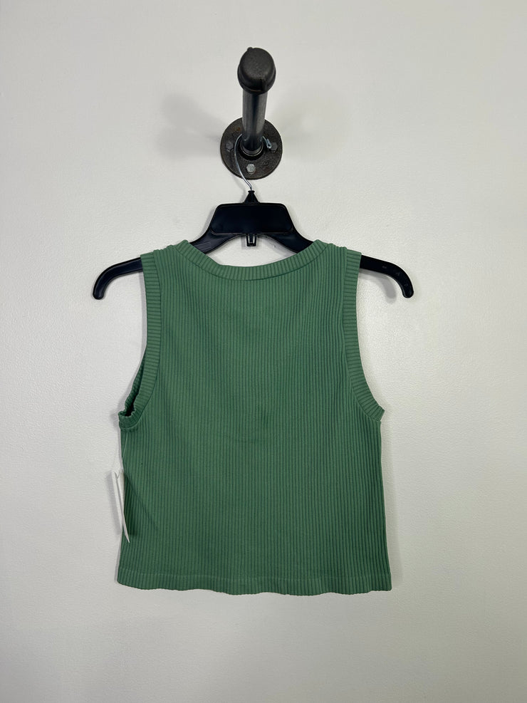 Stella Cruz Green Ribbed Tank