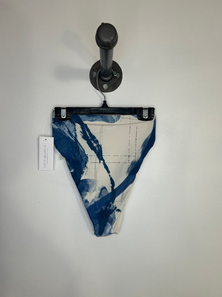 Ziah Blu/Wht Bikini Bottoms