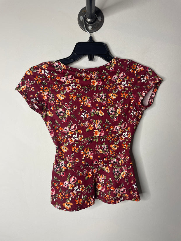 Rebel Sugar Red Floral Top