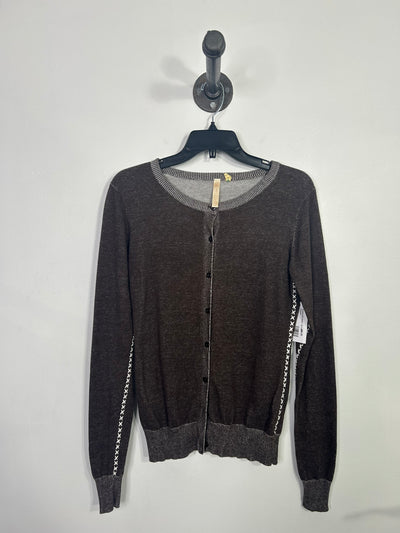 Aventura Brn Button-Up LngSlv