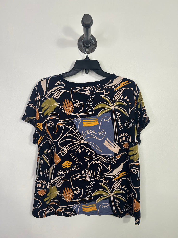 Organic C. Navy Graphic Tee