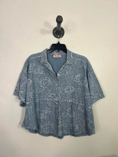 Memories Bl Floral Button Up