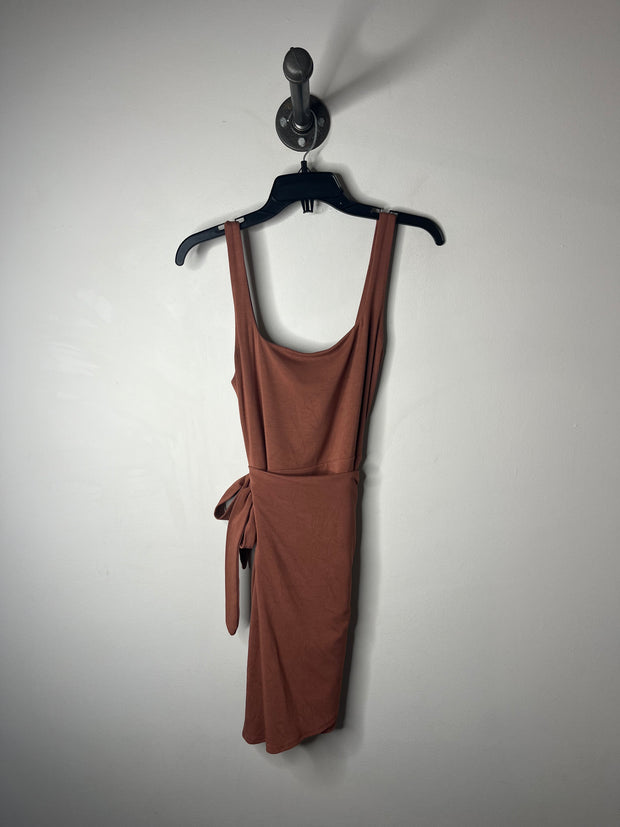 Wilfred Brown Wrap Dress