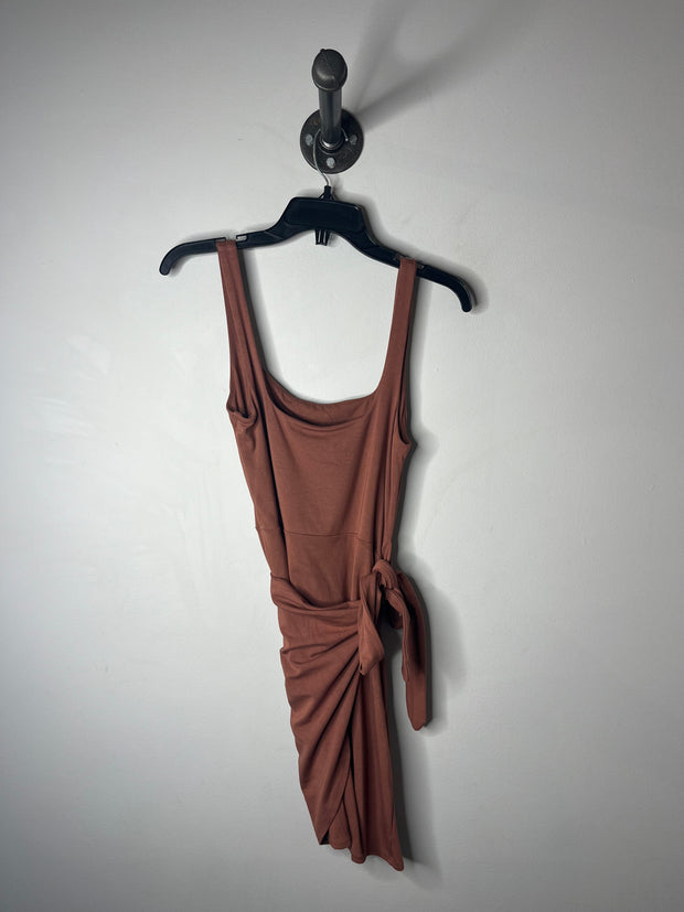 Wilfred Brown Wrap Dress