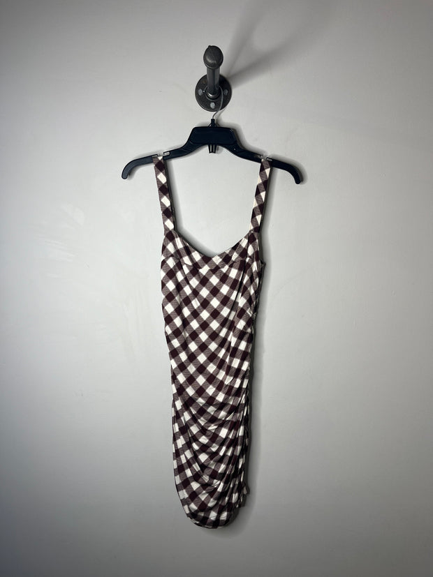 Urban O Brn Gingham Dress