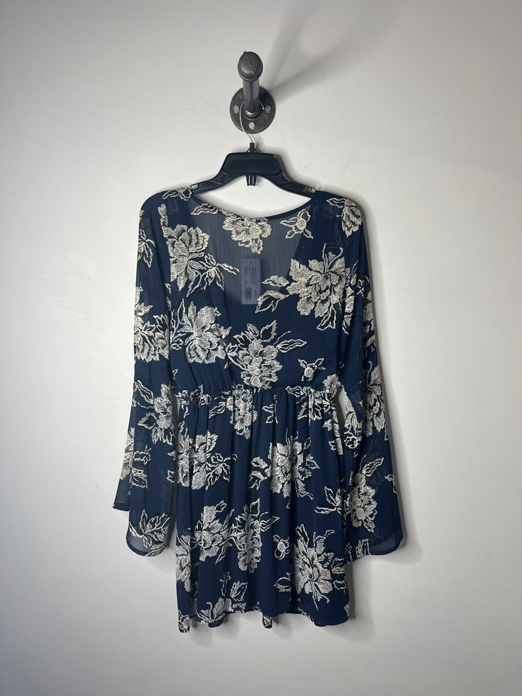 A& F Blue Floral Dress