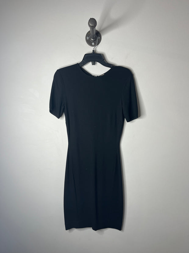 Wilfred Blk Fitted Midi Dress