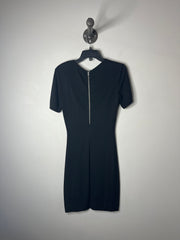 Wilfred Blk Fitted Midi Dress