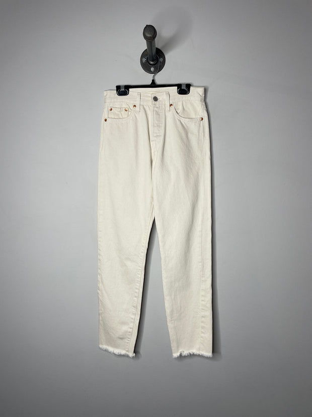 Levi's Wedgie Cream Jeans