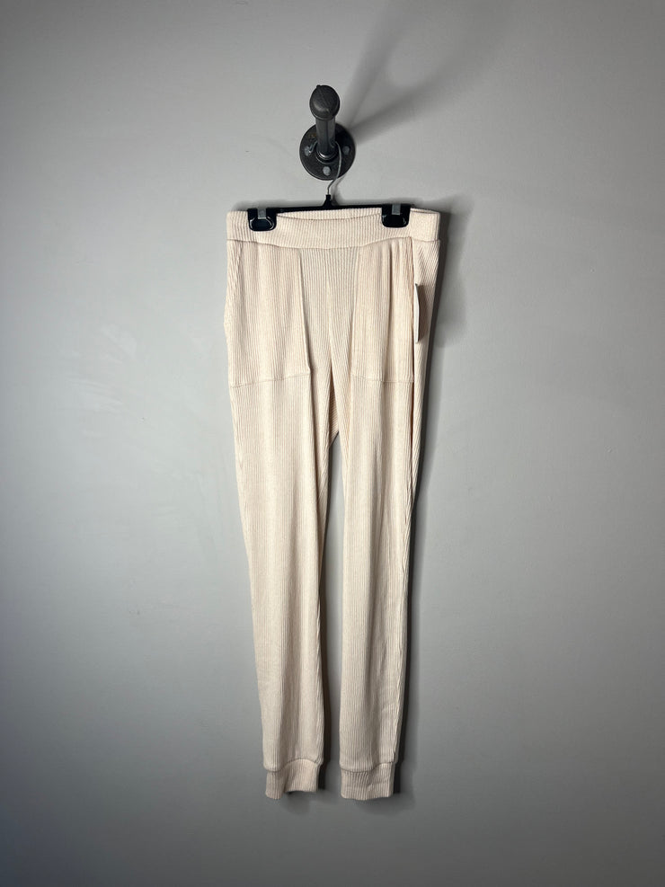 La Vie En Rose Cream Rib Pants