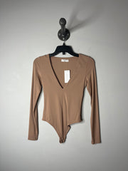 Babaton Tan Lng Slv Bodysuit