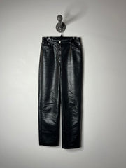 Wilfred Black Leather Pants