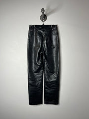 Wilfred Black Leather Pants