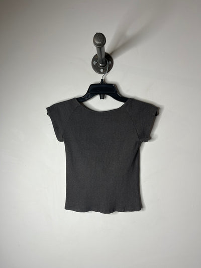 Aerie Charcoal Backless Tee