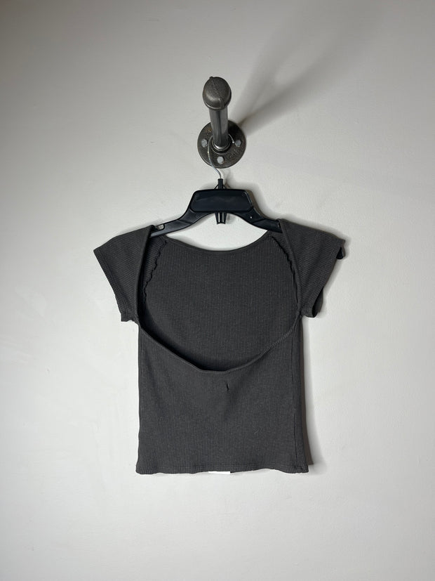 Aerie Charcoal Backless Tee