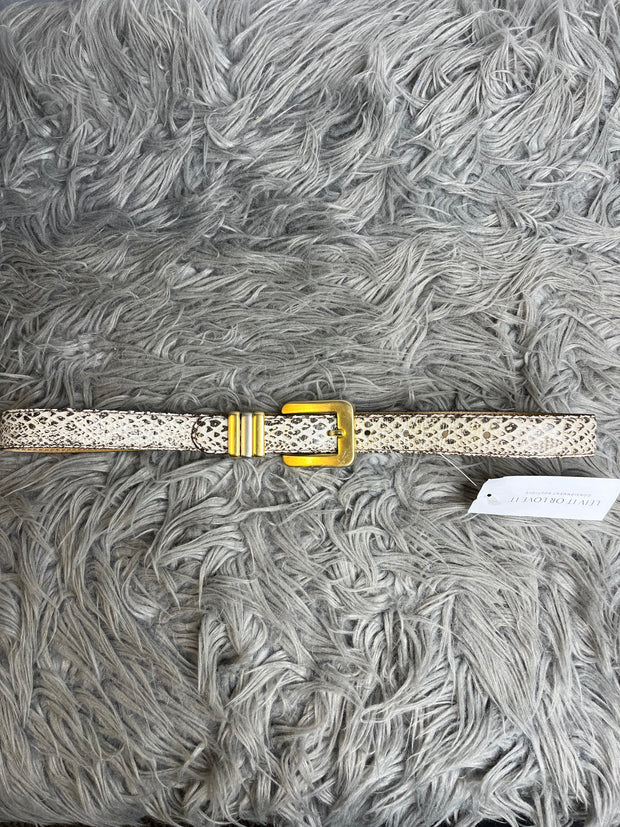 Kudos Snake Print Leather Belt