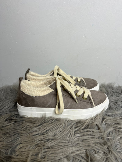 Soda Grey Furry Sneakers