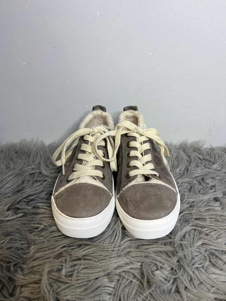 Soda Grey Furry Sneakers