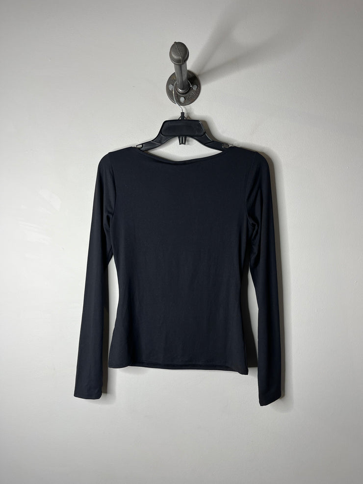 H&M Black Scoopneck LngSlve