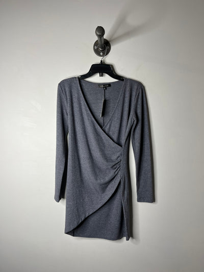 Dynamite Grey Crossover Dress