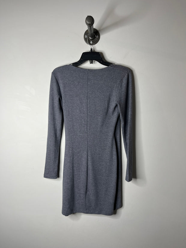 Dynamite Grey Crossover Dress