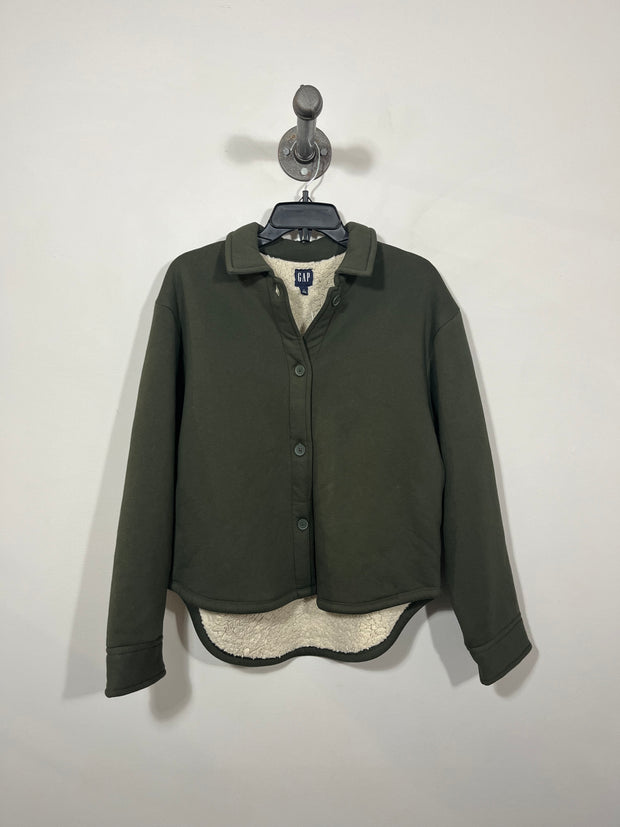 Gap Grn Fleece Lined Button Up