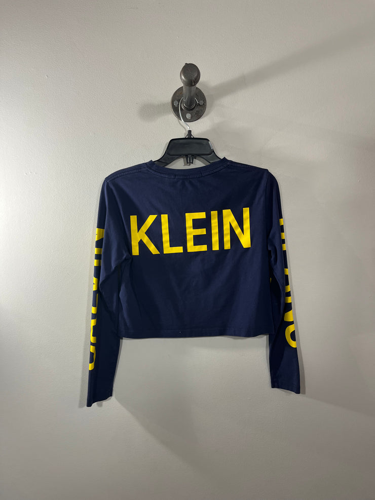 CK Navy Crop Long Sleeve