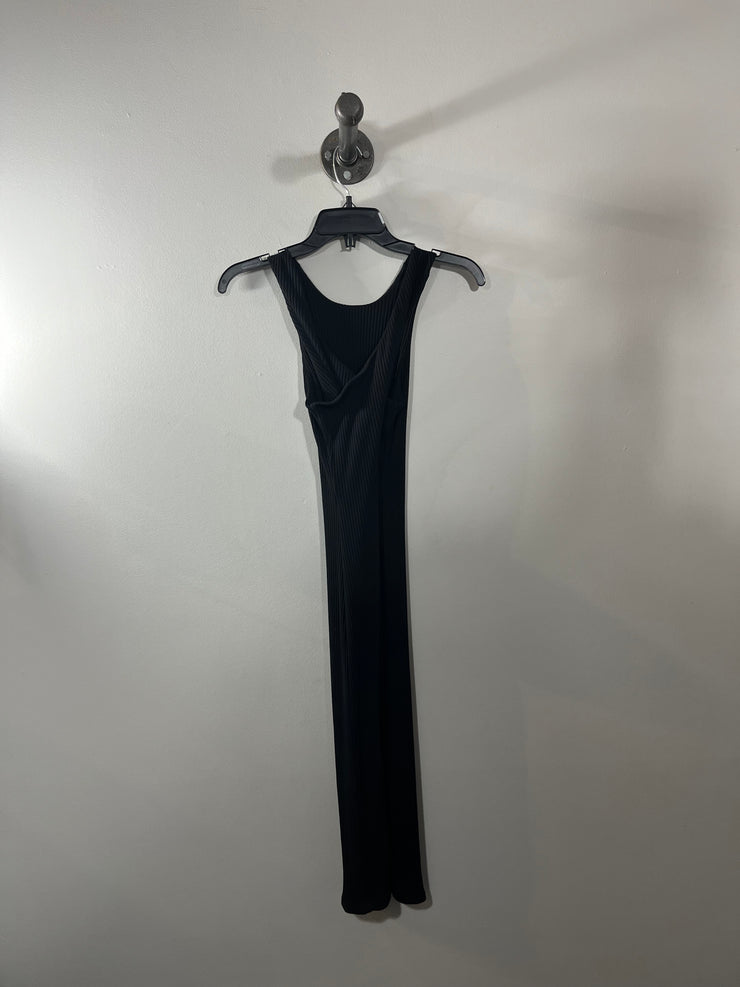 Vestido midi ajustado negro de RW&amp;CO