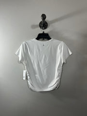 Lululemon White Rusched Top