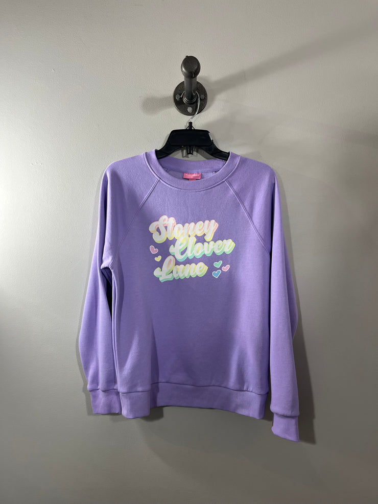 Stoney Clover Purple Crewneck