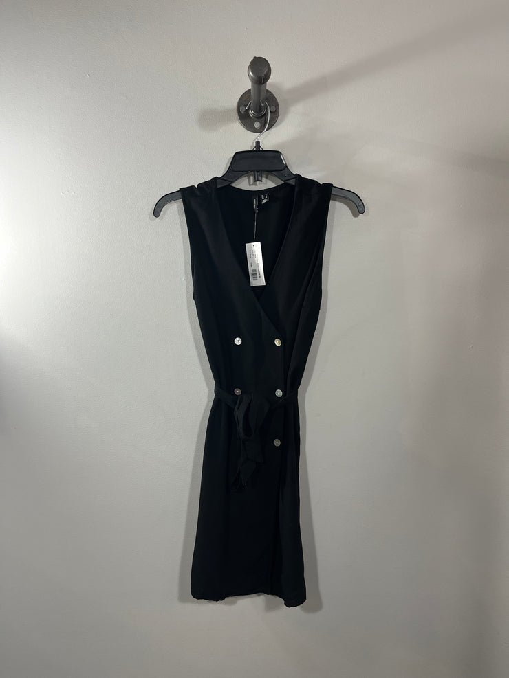 Vero Moda Black Button Dress