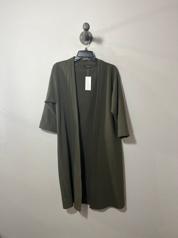 Topshop Grn Open Trench Coat