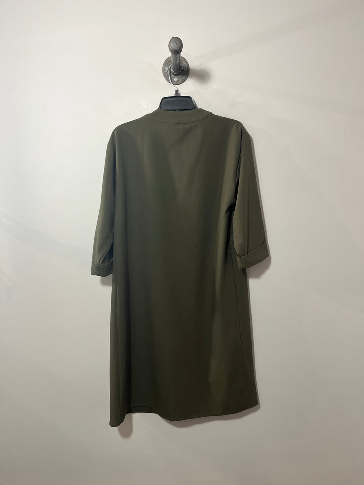 Topshop Grn Open Trench Coat