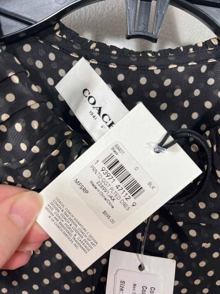 Coach Sheer Polka Dot Maxi