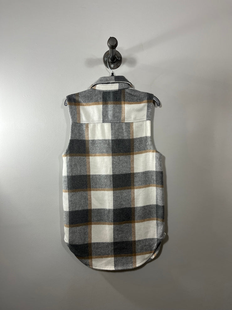 Love Tree Grey Flannel Vest