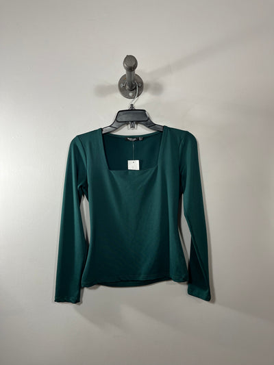 Nasty Gal Grn SquareNeck Shirt