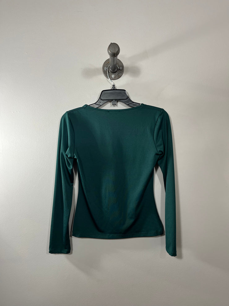 Nasty Gal Grn SquareNeck Shirt