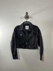 Dynamite Blk Crop Denim Jacket