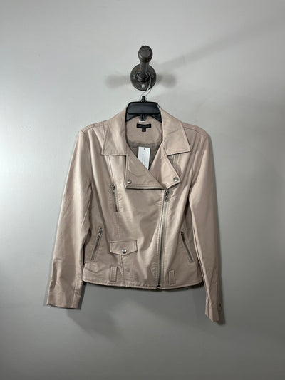 Shinestar Taupe Pleather Jacke