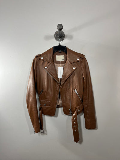 Wilfred Brown Leather Jacket