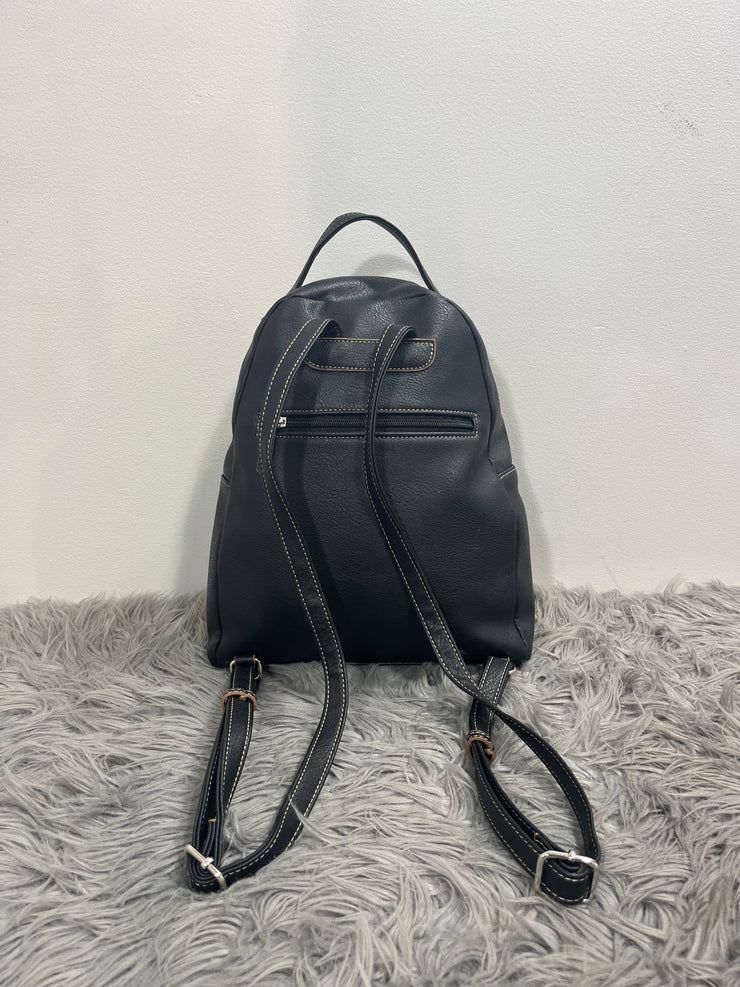 Roots Black Backpack Purse